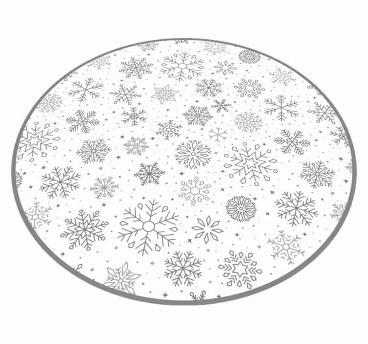 Vinyl Teppich Weihnachten urlaub schneeflocken - TenStickers