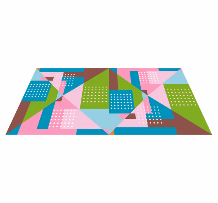 Vinyl Teppich geometrisch verschmelzung geometrischer formen - TenStickers