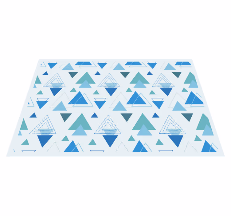 Vinyl Teppich geometrisch geometrische dreiecke - TenStickers