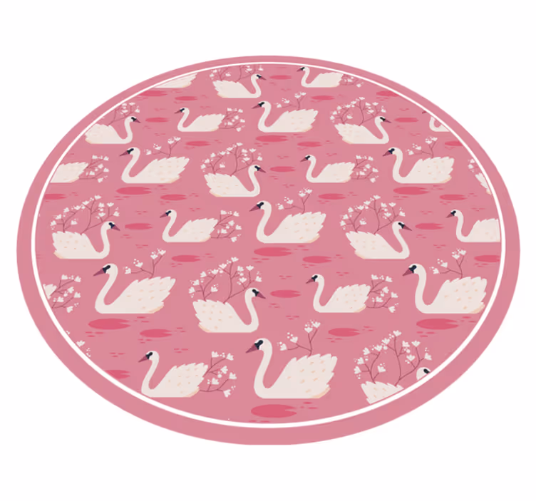 Vinyl Teppich Baby schwanensee gelassenheit - TenStickers