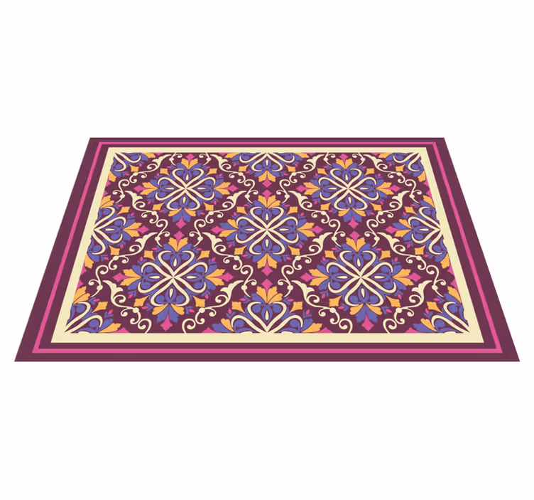 Vinyl Teppich geometrisch verziertes fliesenmuster - TenStickers
