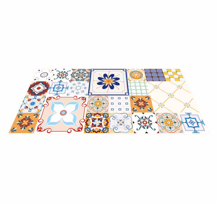 Vinyl Teppich Mosaik patchwork-fliesen - TenStickers