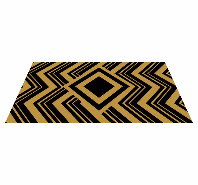 Vinyl Teppich geometrisch geometrischer kontrast - TenStickers