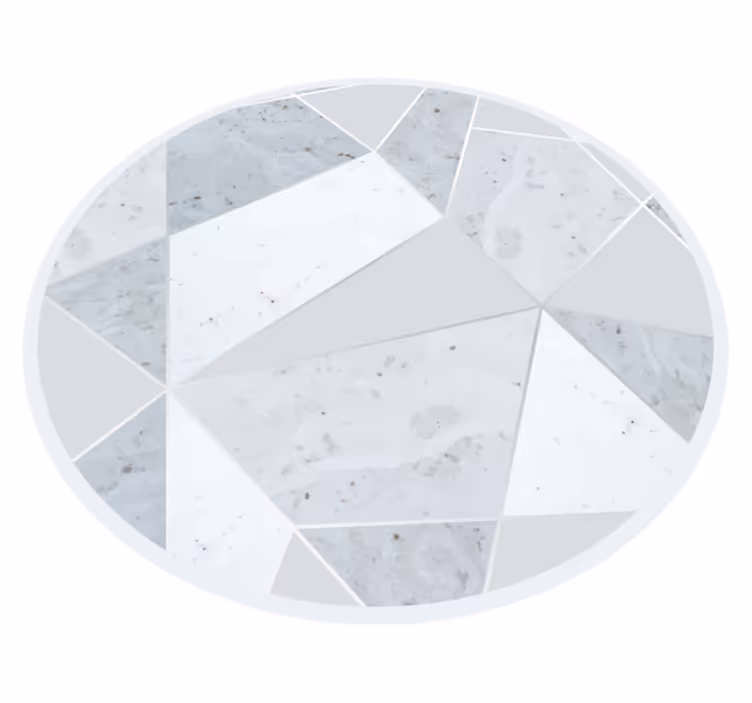 Vinyl Teppich Marmoroptik marmor geometrisch - TenStickers