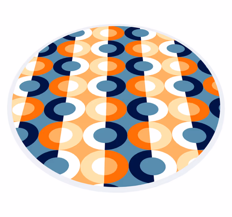 Vinyl Teppich geometrisch kreisförmige geometrie - TenStickers