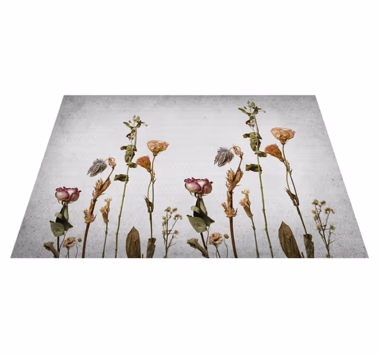 Vinyl Teppich Blumen botanische bilder - TenStickers
