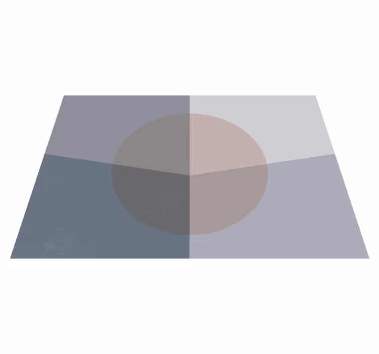 Vinyl Teppich geometrisch überlappende kreise - TenStickers