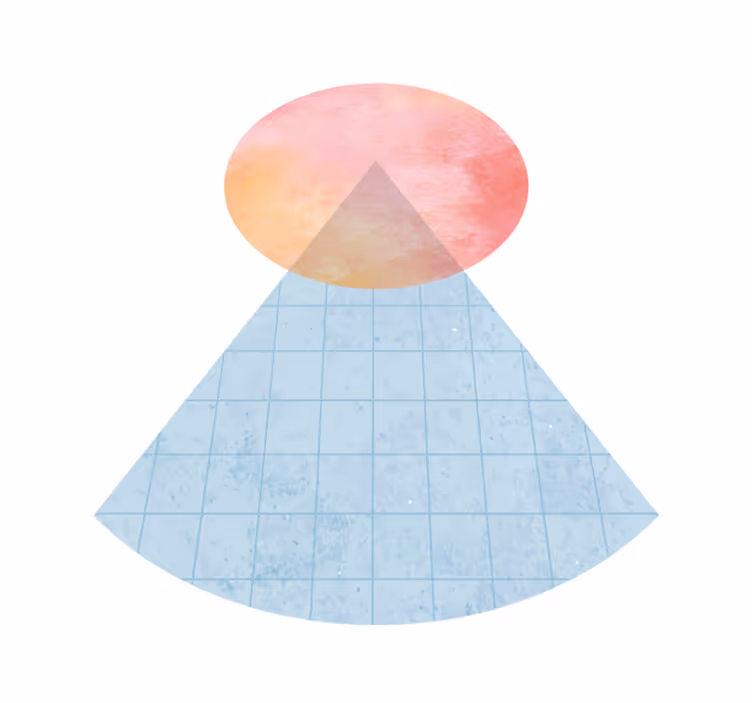 Vinyl Teppich minimalistisch geometrisches gradientendreieck - TenStickers