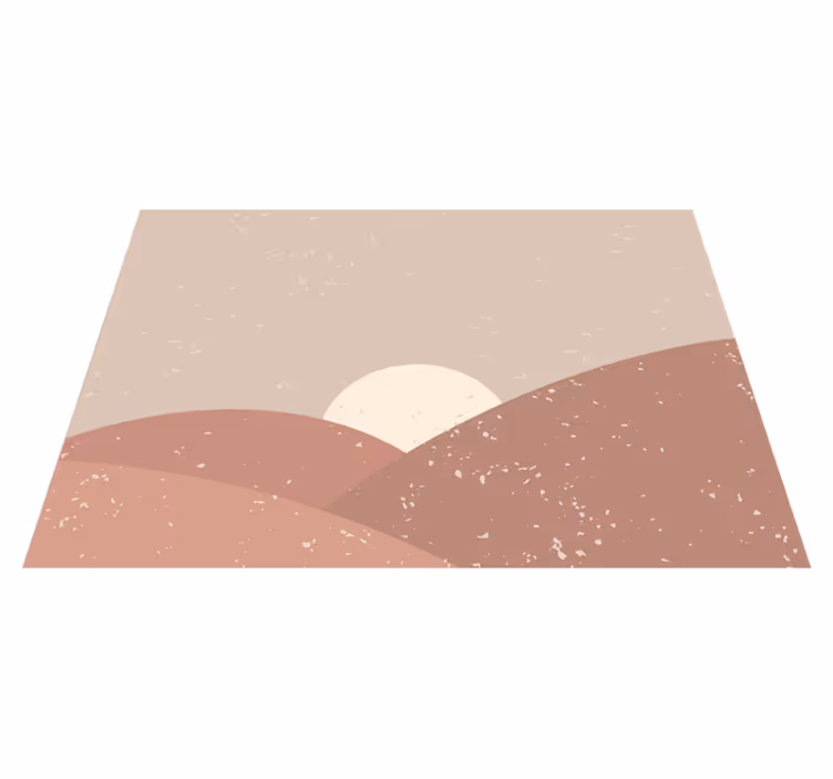 Vinyl Teppich minimalistisch abstrakte landschaft - TenStickers