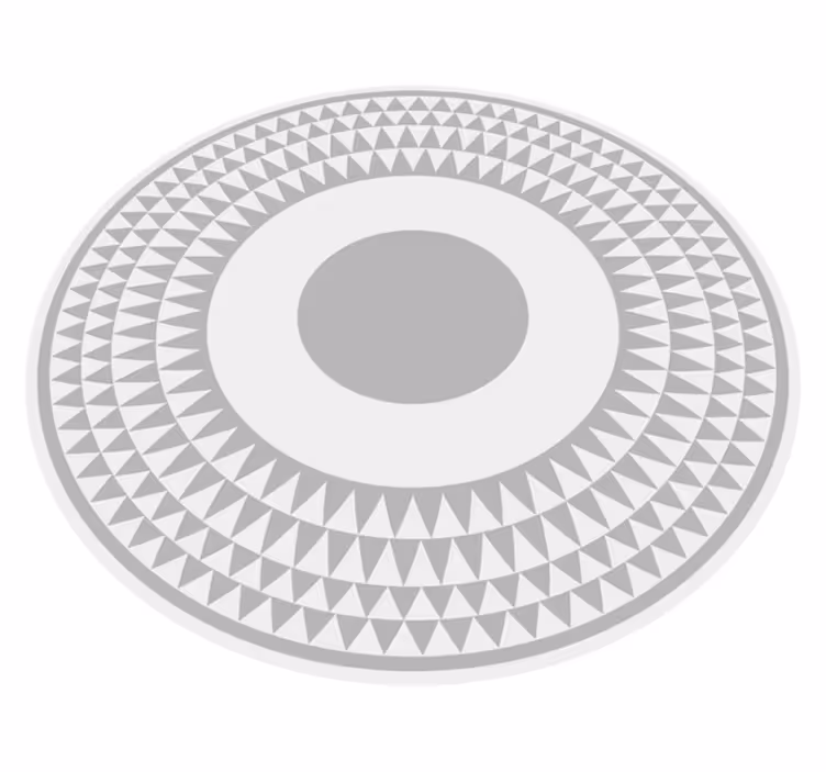 Vinyl Teppich geometrisch muster konzentrischer kreise - TenStickers