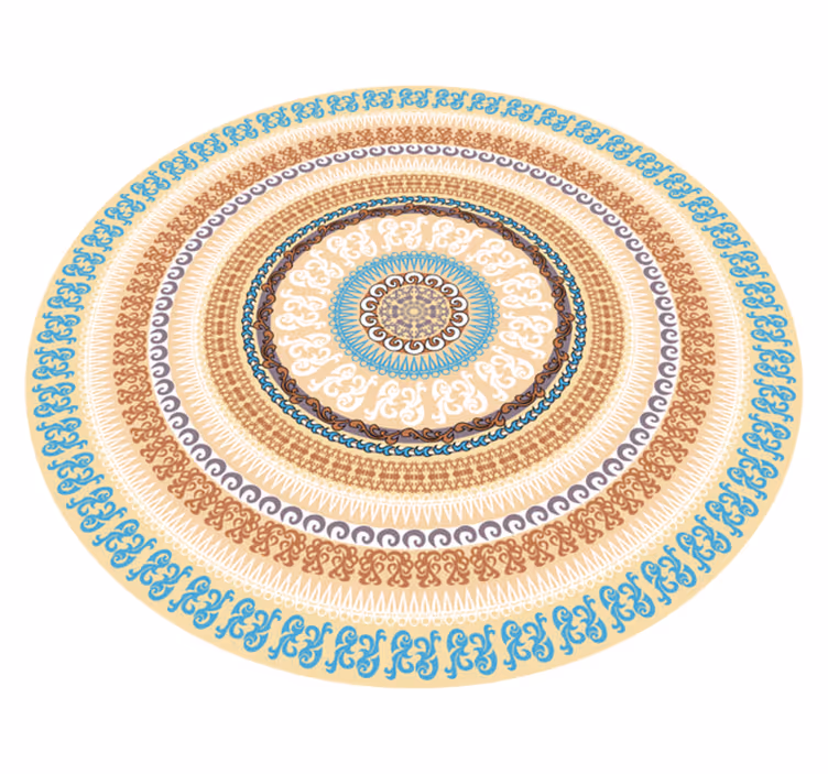 Vinyl Teppich Mandala mandala-kreismuster - TenStickers