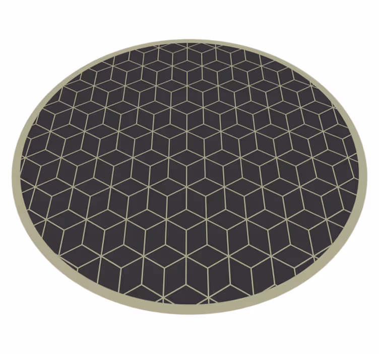 Vinylteppich geometrischer kreisförmiger Akzent - TenStickers