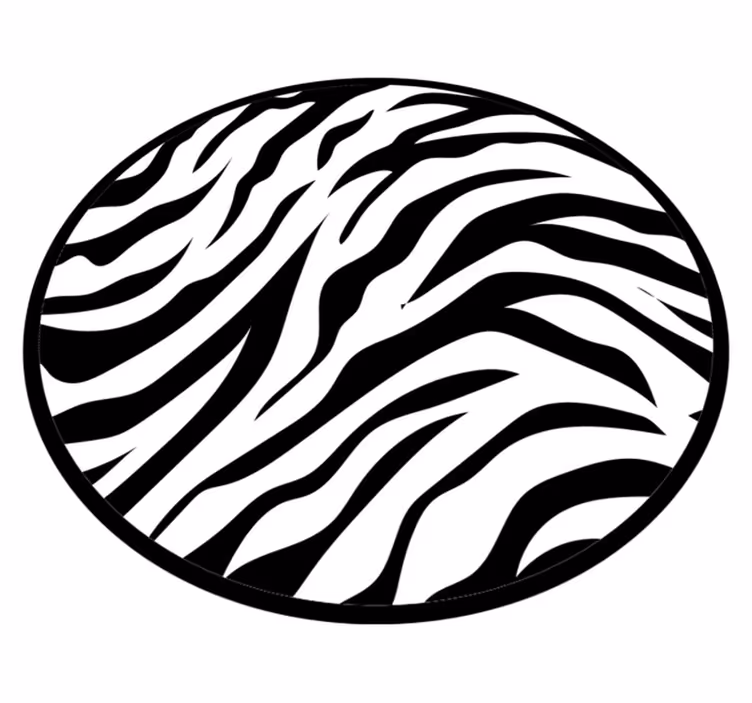 Vinylteppich Animal Print mit Zebrastreifen - TenStickers