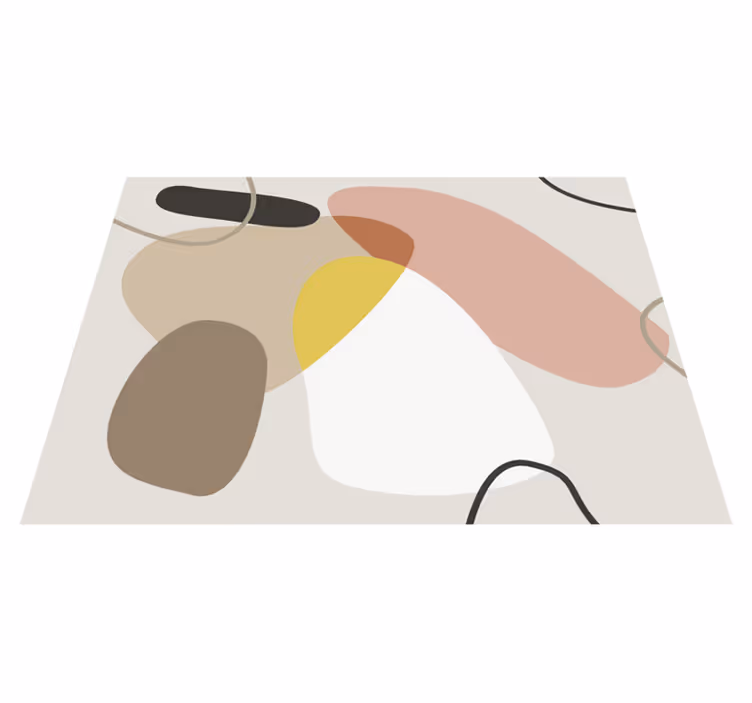 Vinyl Teppich geometrisch abstrakte formen - TenStickers