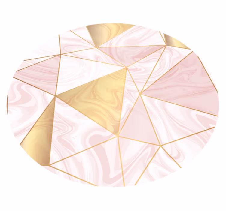 Vinylteppich geometrisch geometrisches Pastellmosaik - TenStickers