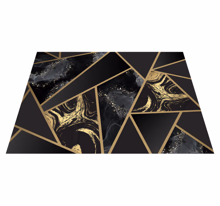 Vinylteppich geometrische marmorfusion - TenStickers