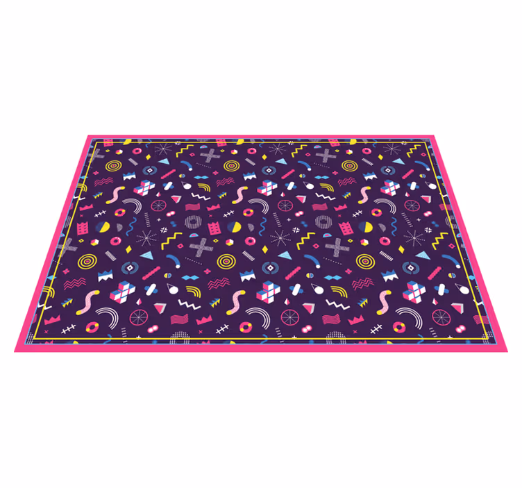 Vinylteppich geometrisch bunte geometrische Formenbereich - TenStickers