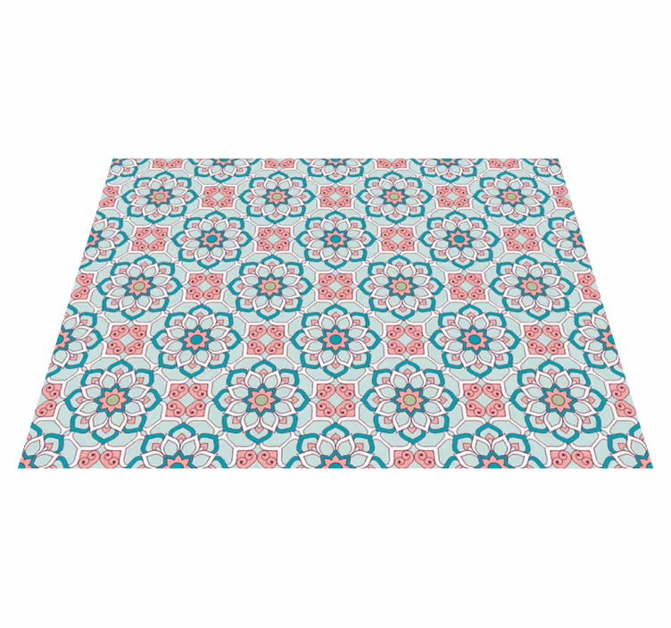 Vinyl Teppich Fliesenoptik kachel-Effekt-Muster-Overlay - TenStickers