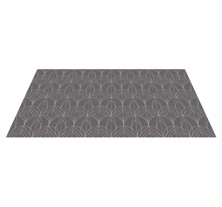Vinyl teppich geometrisch graues muster - TenStickers