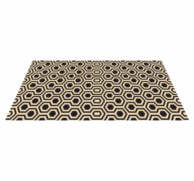 Vinylteppich geometrisch geometrisches Sechseckmuster - TenStickers