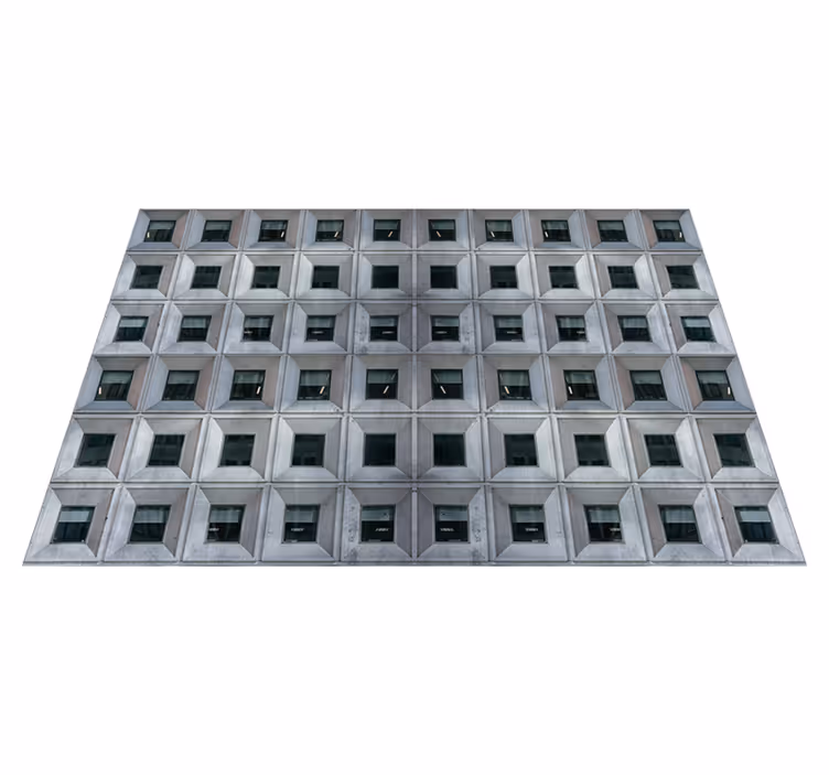 Vinyl Teppich grau Brutalistische architektur - TenStickers