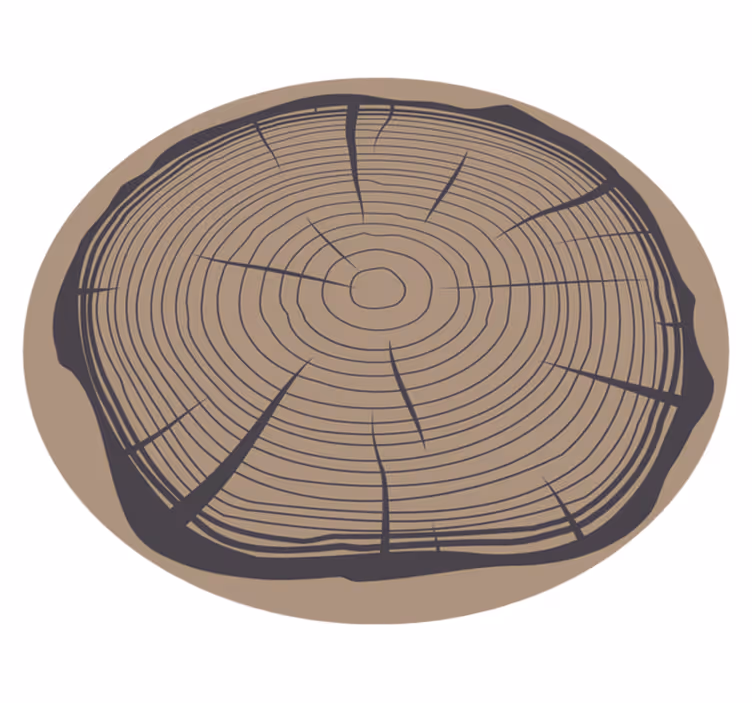Vinylteppich Natur Baumstamm - TenStickers