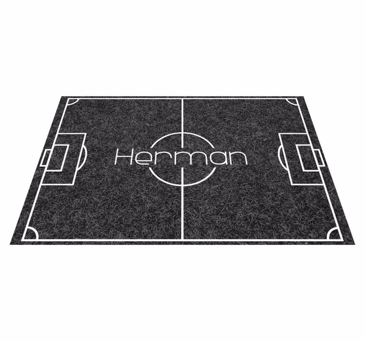 Vinyl Teppich Spiele fußballplatz mit namen - TenStickers