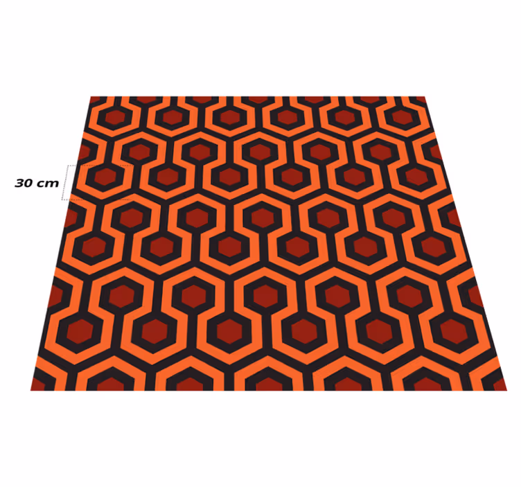 Vinylteppich geometrisch Leuchtender flur - TenStickers