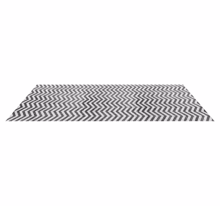Vinylteppich geometrisch Zick-zack-muster - TenStickers
