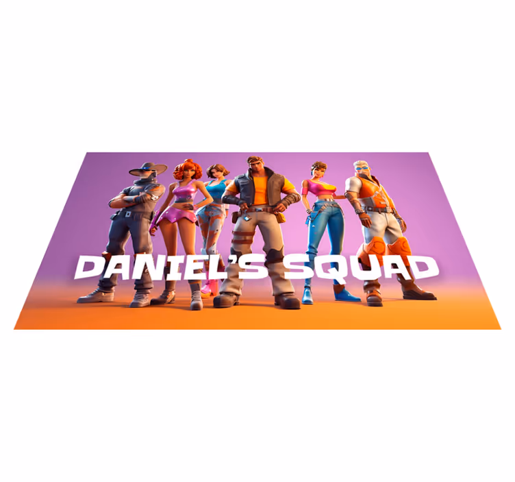 Vinylteppich Schlafzimmer eine Gruppe von CharakterenEine Gruppe  - TenStickers