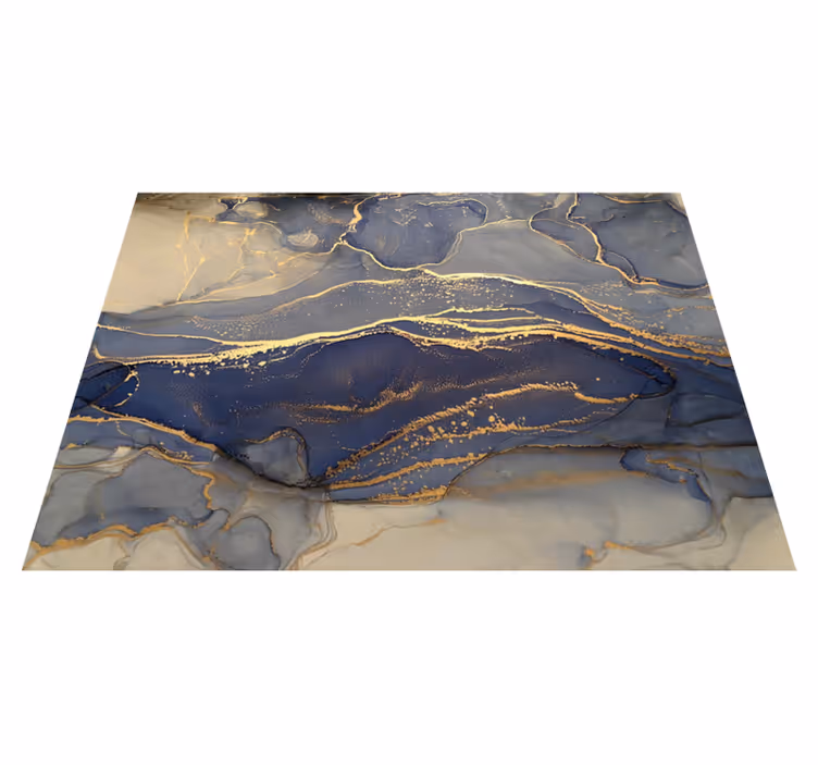 Vinylteppich Steine navyblauer Fels - TenStickers