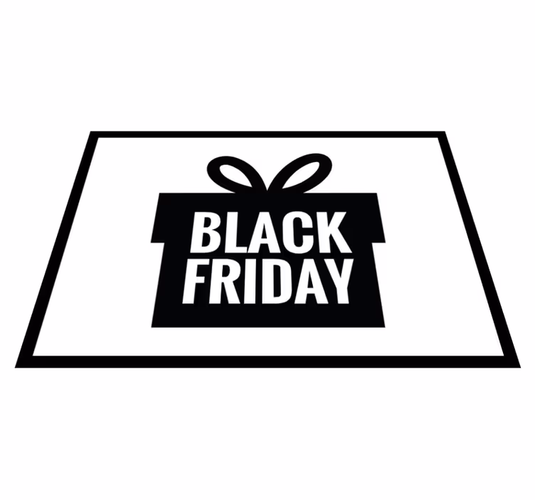 Vinylteppich rechteckig "Black Friday Box""Schwarzer Freitag Box - TenStickers