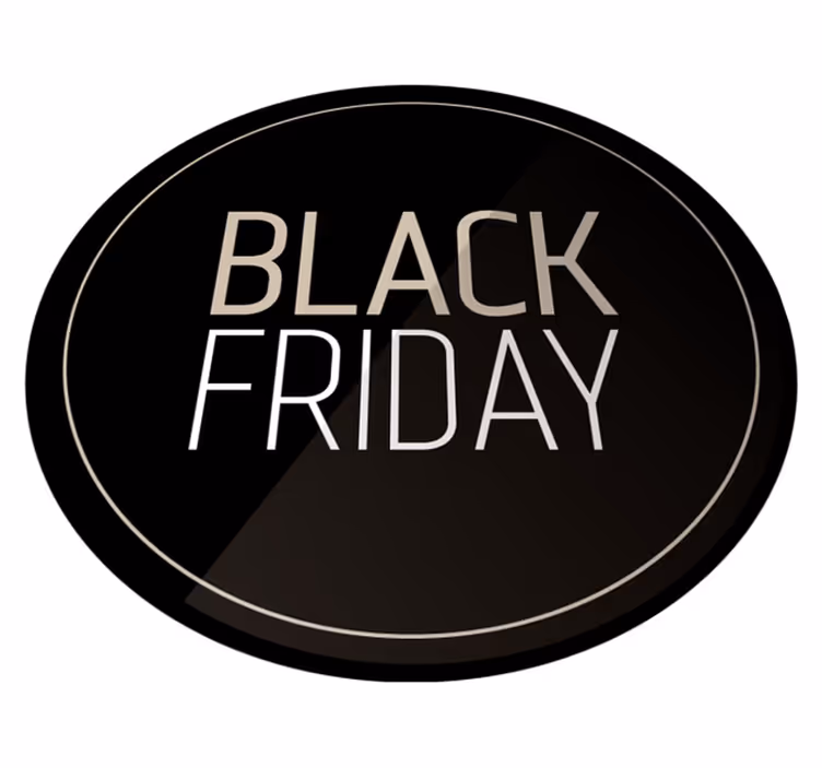 Vinyl Teppich rund rund um den Black Friday - TenStickers