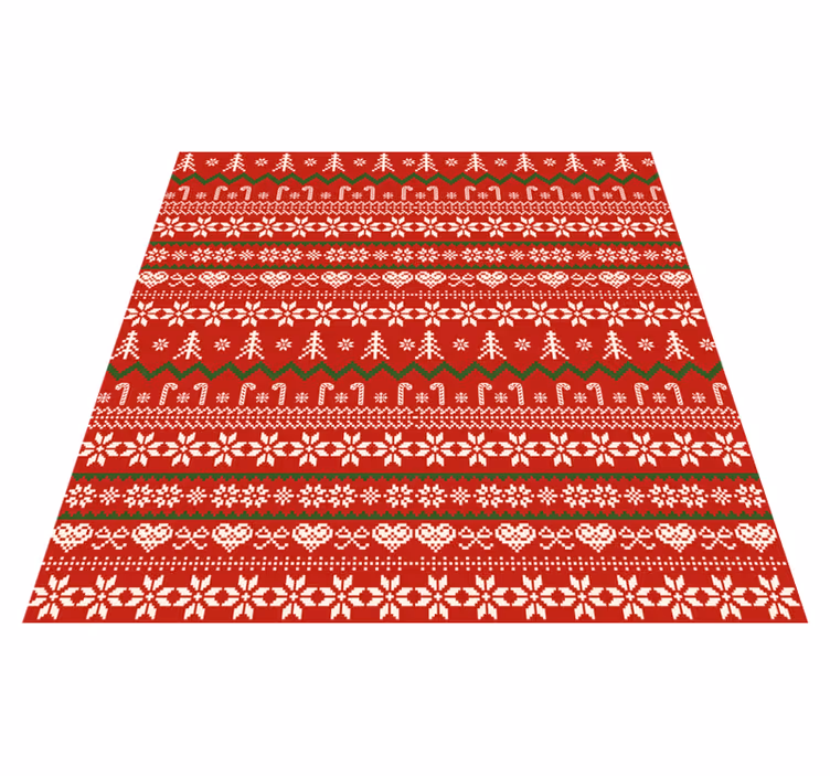 Vinyl Teppich Weihnachten textilmusterTextilmuster - TenStickers