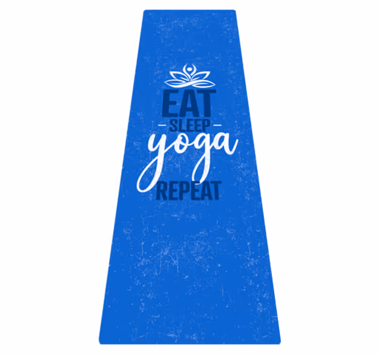 Vinylteppich Mandala „eat sleep yoga wiederholen“ - TenStickers