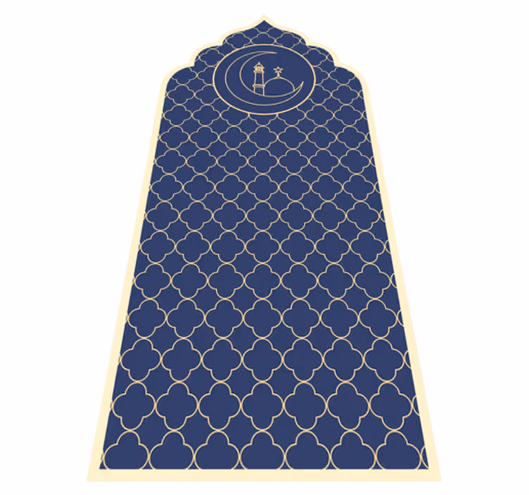 Vinylteppich blau blaues muster - TenStickers