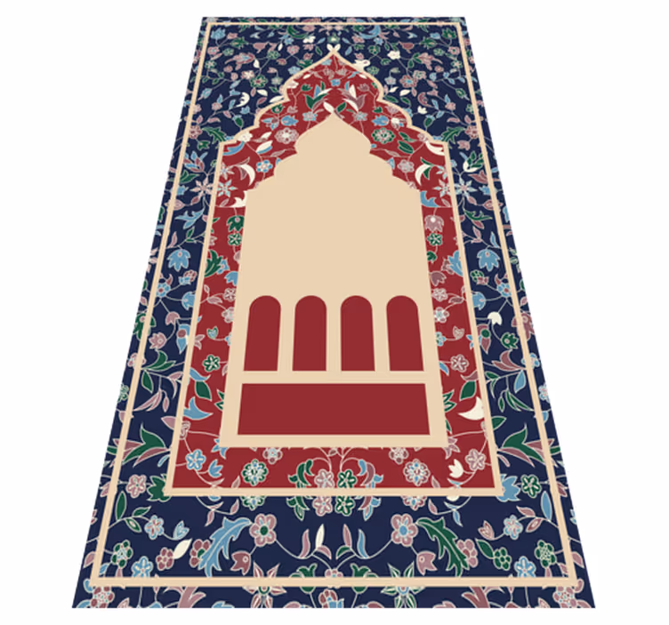 Vinylteppich rechteckig blumenmuster persischer schweinestall - TenStickers