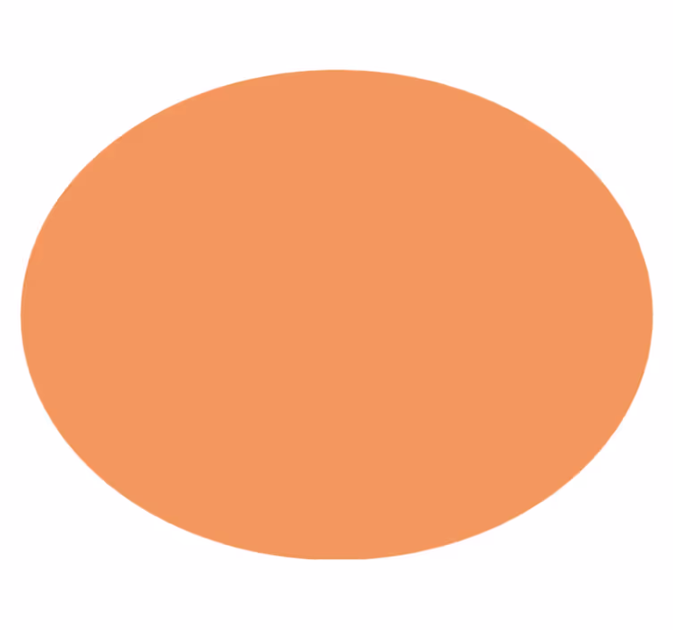 Vinyl Teppich rund apricot crush - TenStickers