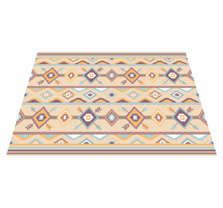 Vinyl Teppich beige ethnische berber - TenStickers
