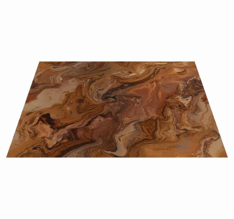 Vinyl Teppich Marmor brauner farbton - TenStickers