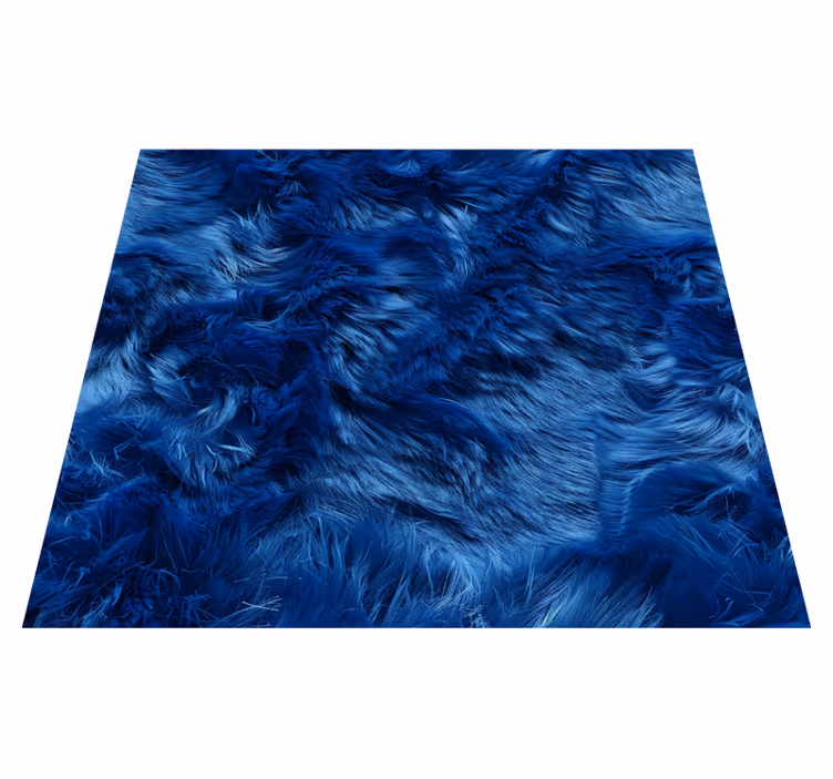 Vinyl Teppich blau wollschirme - TenStickers