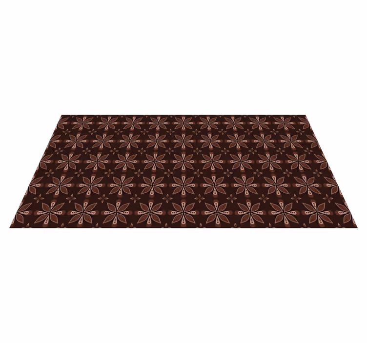 Vinyl Teppich Eingang geometrische florale symmetrie - TenStickers