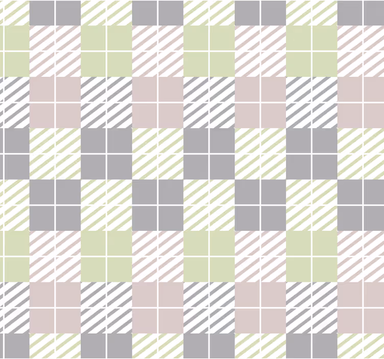 Tapete geometrische Muster kariertes muster einfachheit - TenStickers