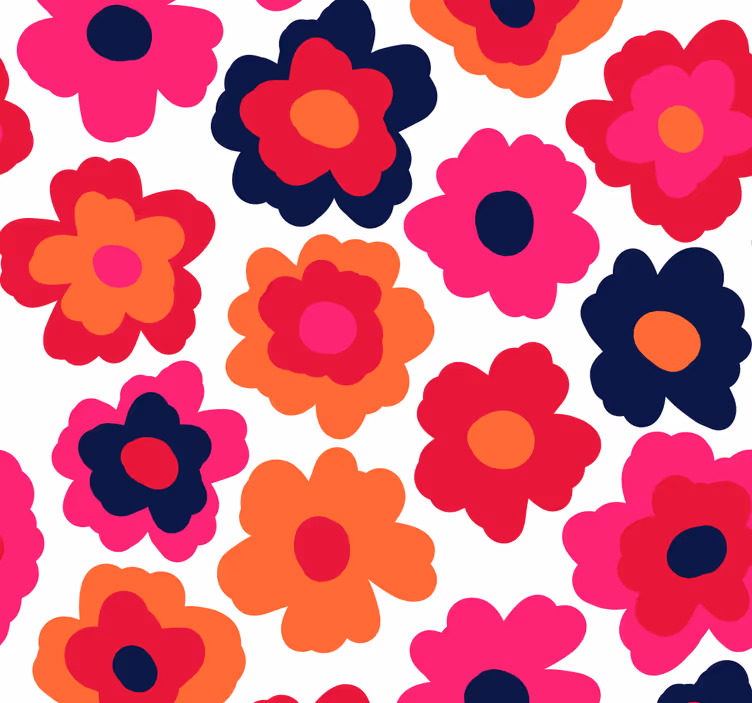 Blumentapete rote mohnblume - TenStickers