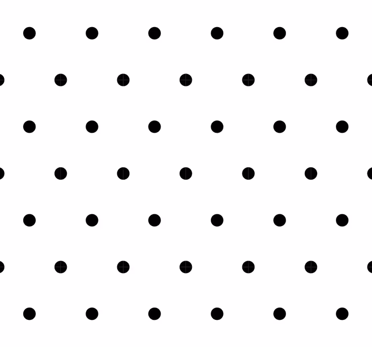 Tapete Kreise schlichtes schwarz-weißes motiv - TenStickers