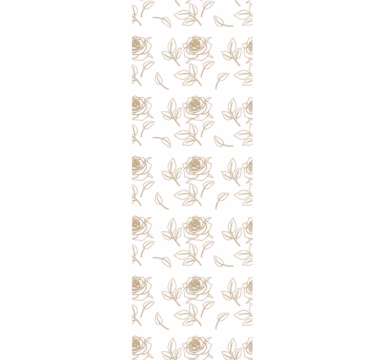 Blumentapete elegante rosenmuster - TenStickers
