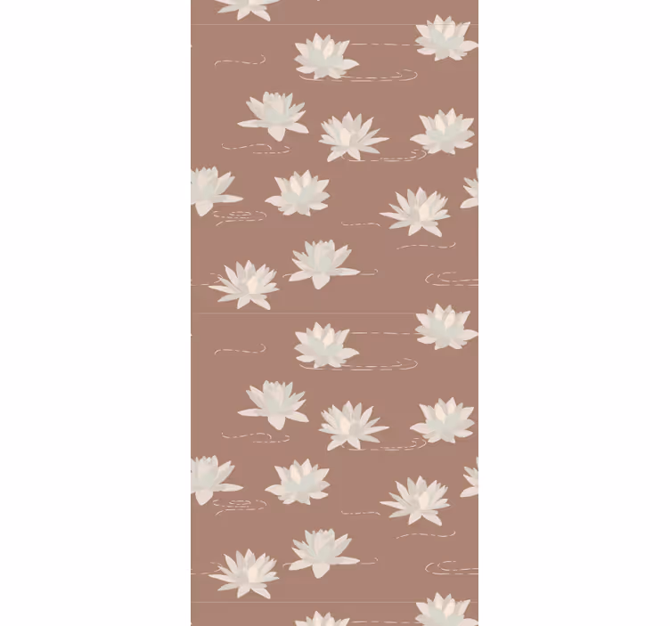 Blumentapete lotusblütenmuster - TenStickers
