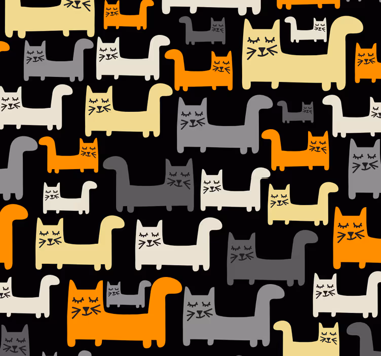 Katzen Tapete originelles motiv - TenStickers