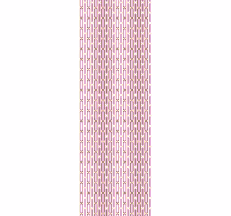 Tapete Eingang geschwungenes rosa muster - TenStickers