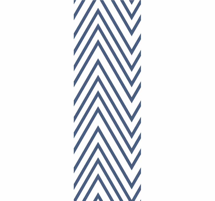 Tapete gestreift zickzack-muster blau - TenStickers